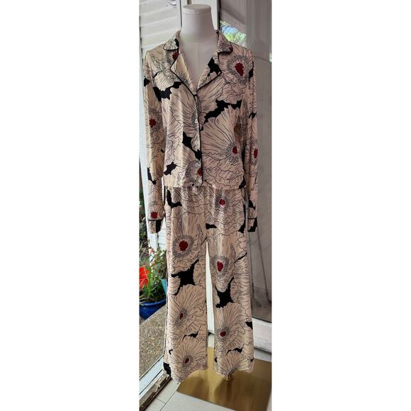 Noli Pajamas Floral Poppy Print Size Small - Picture 1 of 16